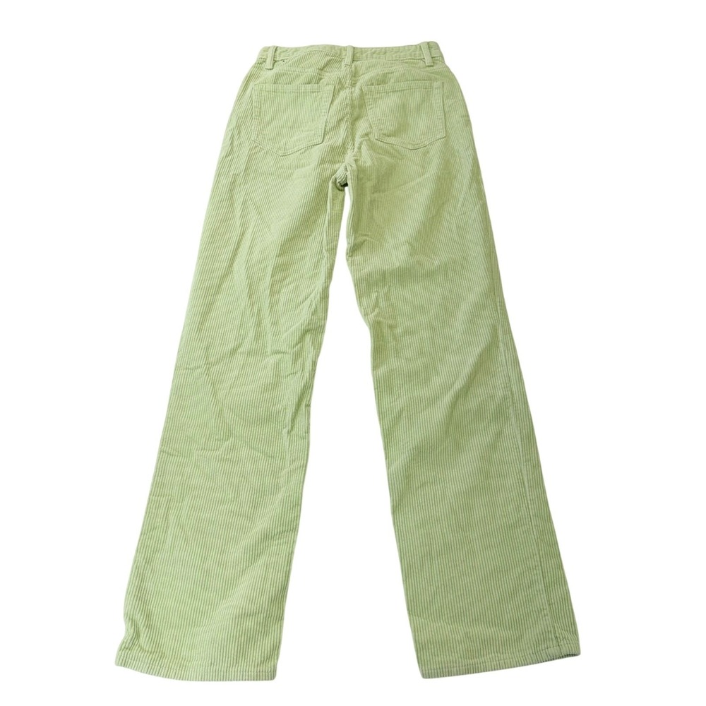 PACSUN 90's Boyfriend Pistachio Green Corduroy Pants Size 27 Wide Leg Soft - Picture 2 of 9